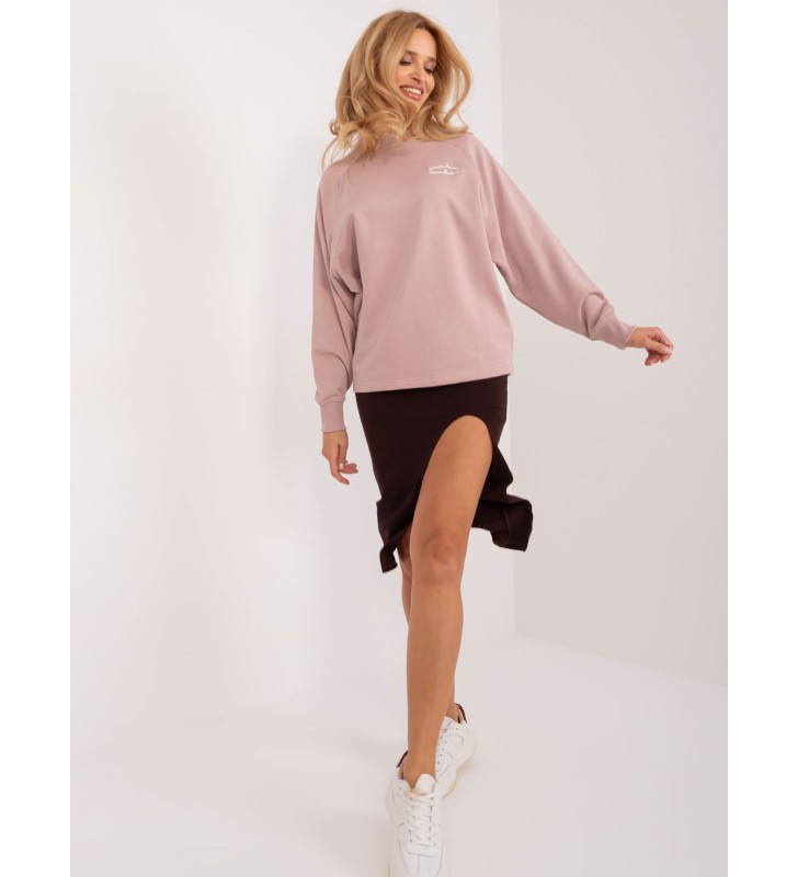 Bluza bez kaptura D10088BC02656A ciemny różowy