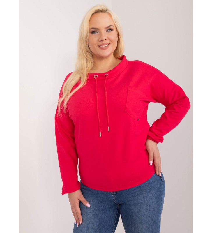 Bluzka plus size RV-BZ-9234.38 czerwony