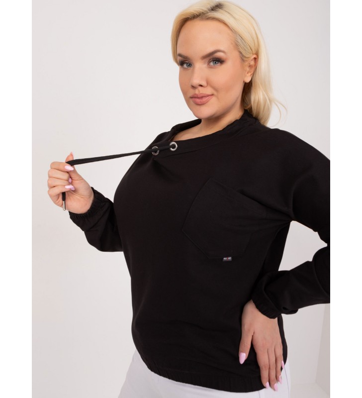 Bluzka plus size RV-BZ-9234.38 czarny