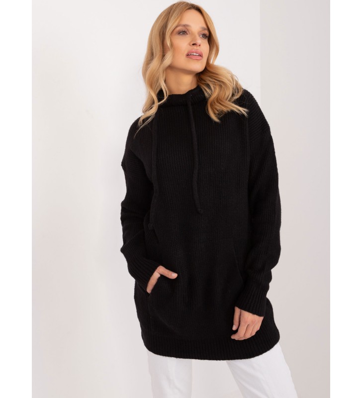 Sweter oversize BA-SW-0593.22 czarny