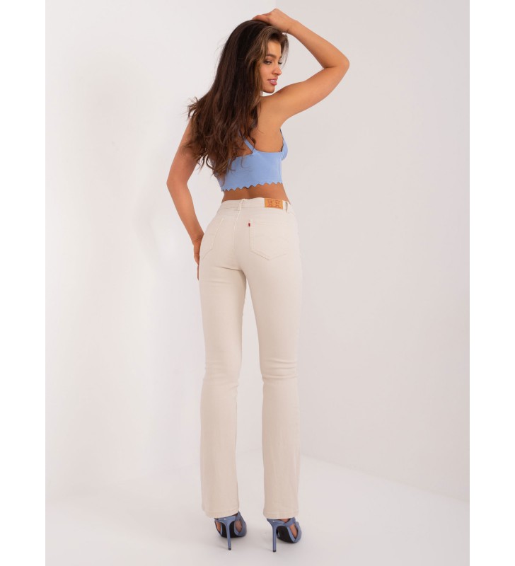 Spodnie jeans jeansowe PM-SP-J2107-9.68 jasny beżowy