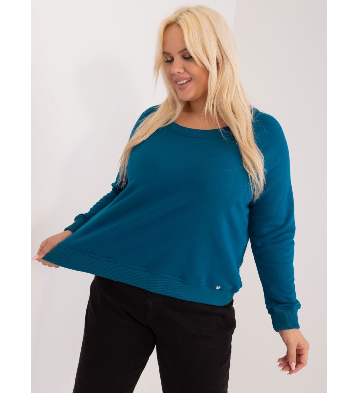 Bluza plus size RV-BL-6326.02X morski