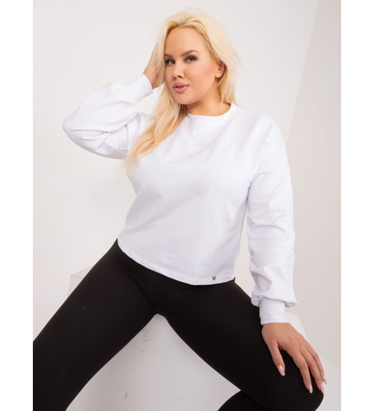 Bluza plus size RV-BL-6317.94 biały