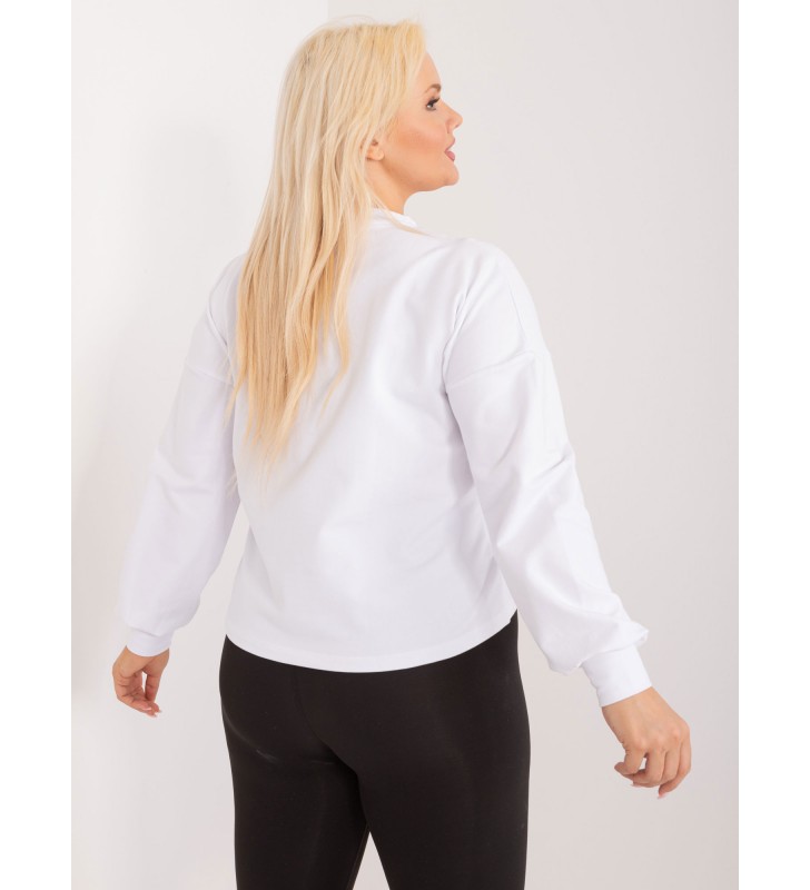 Bluza plus size RV-BL-6317.94 biały