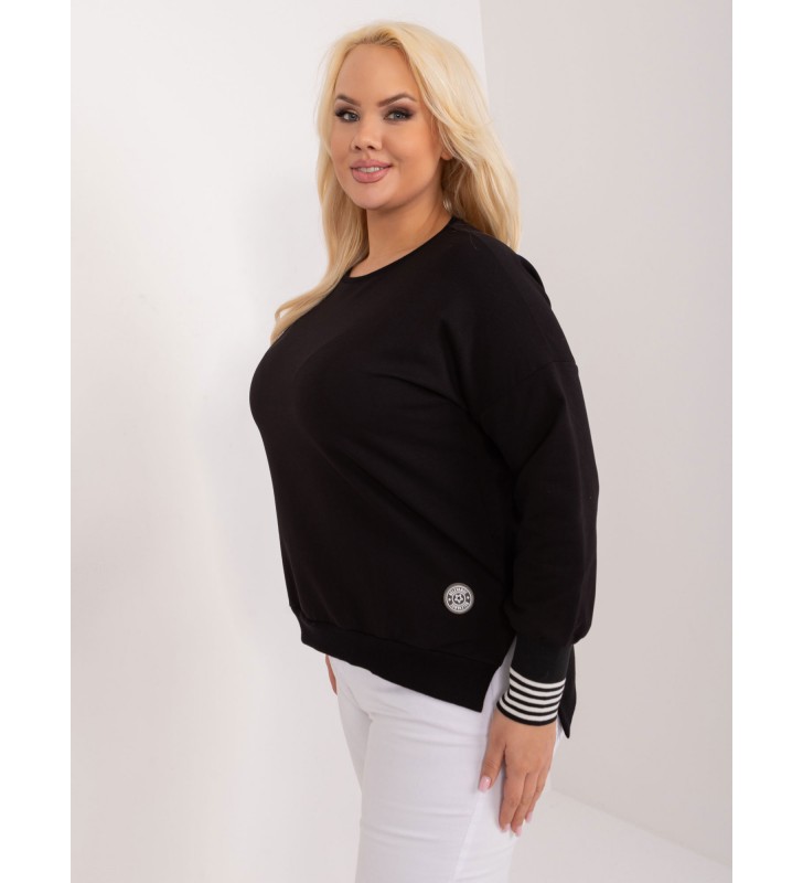 Bluzka plus size RV-BZ-9145.02 czarny