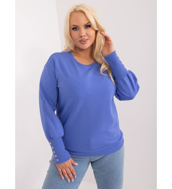 Bluzka plus size RV-BZ-9227.33X jasny fioletowy