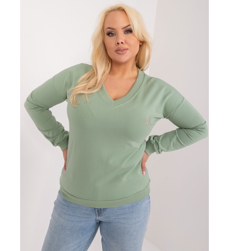 Bluzka plus size RV-BZ-9233.24 pistacjowy