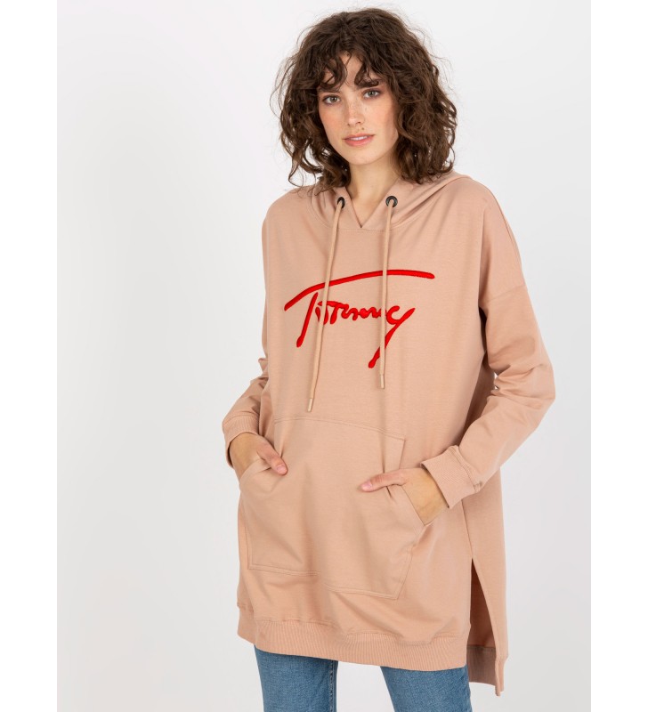 Bluza kangurka VI-BL-335.25X ciemny bezowy