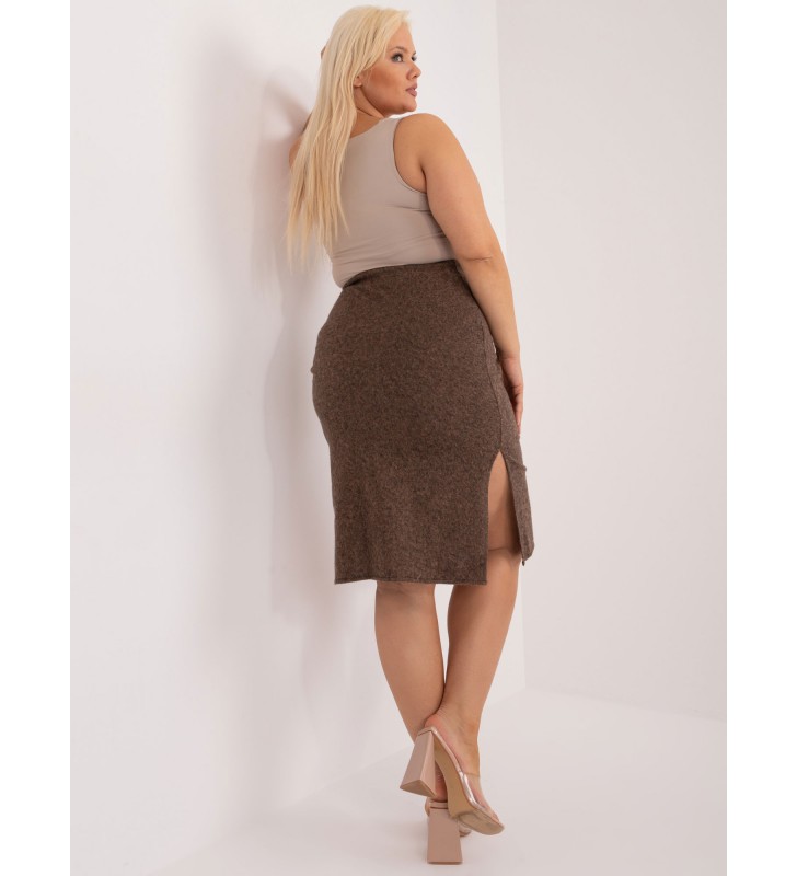 Spódnica plus size LK-SD-509514.39 brązowy