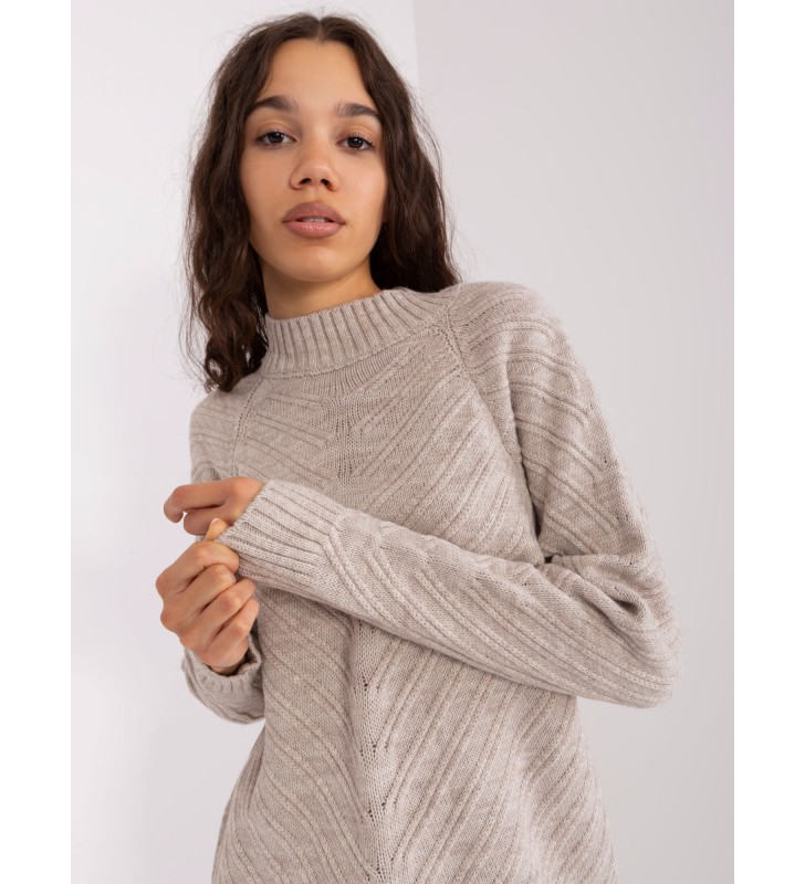 Sweter oversize BA-SW-8013.14P beżowy