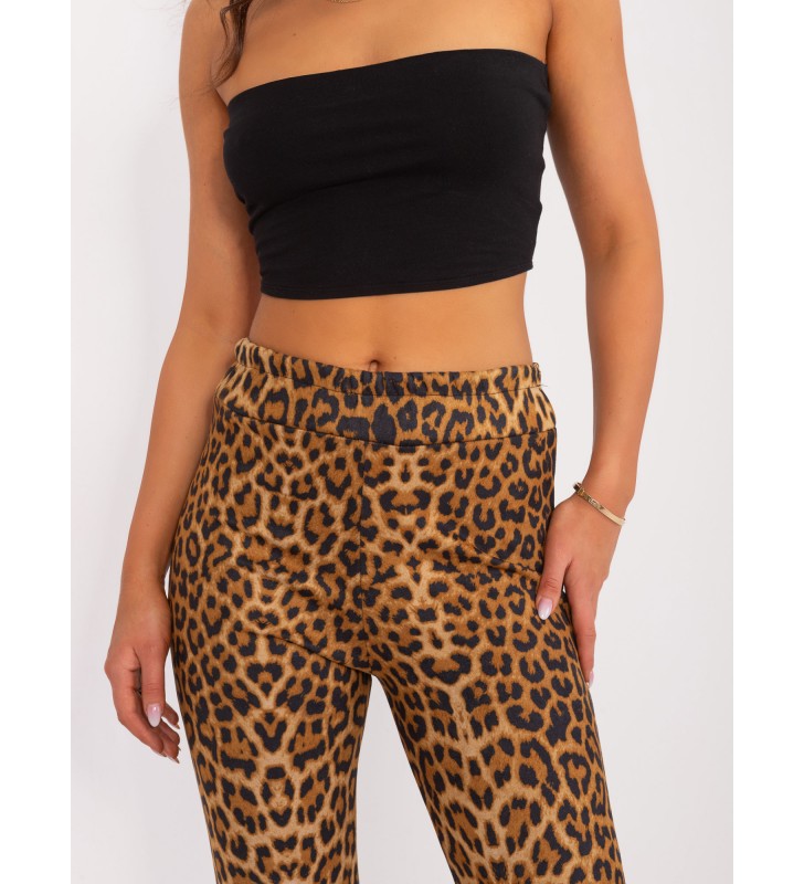 Spodnie legginsy LK-SP-509113.67 camelowy