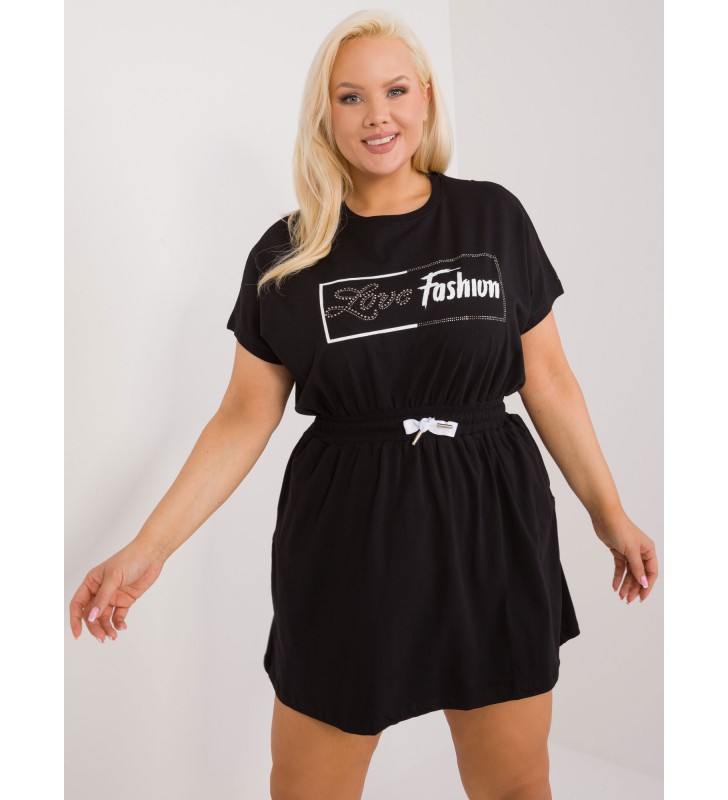 Sukienka plus size RV-SK-6589.25 czarny