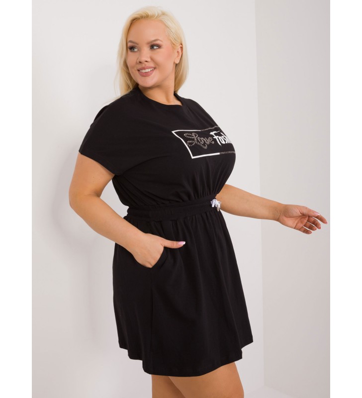 Sukienka plus size RV-SK-6589.25 czarny