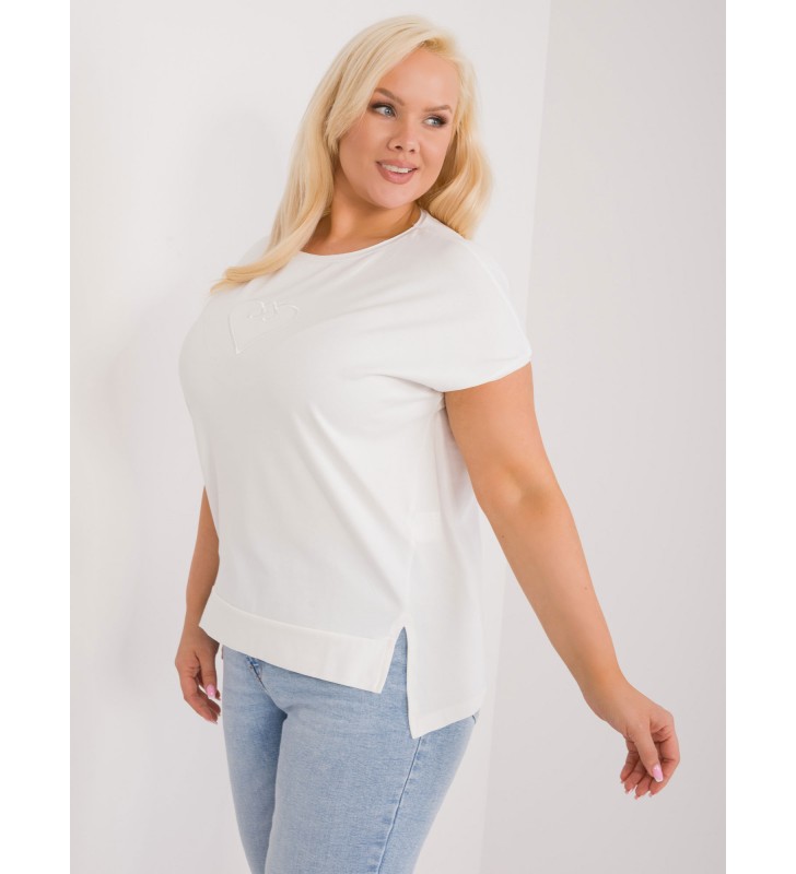 Bluzka plus size FA-BZ-9173.29X ecru