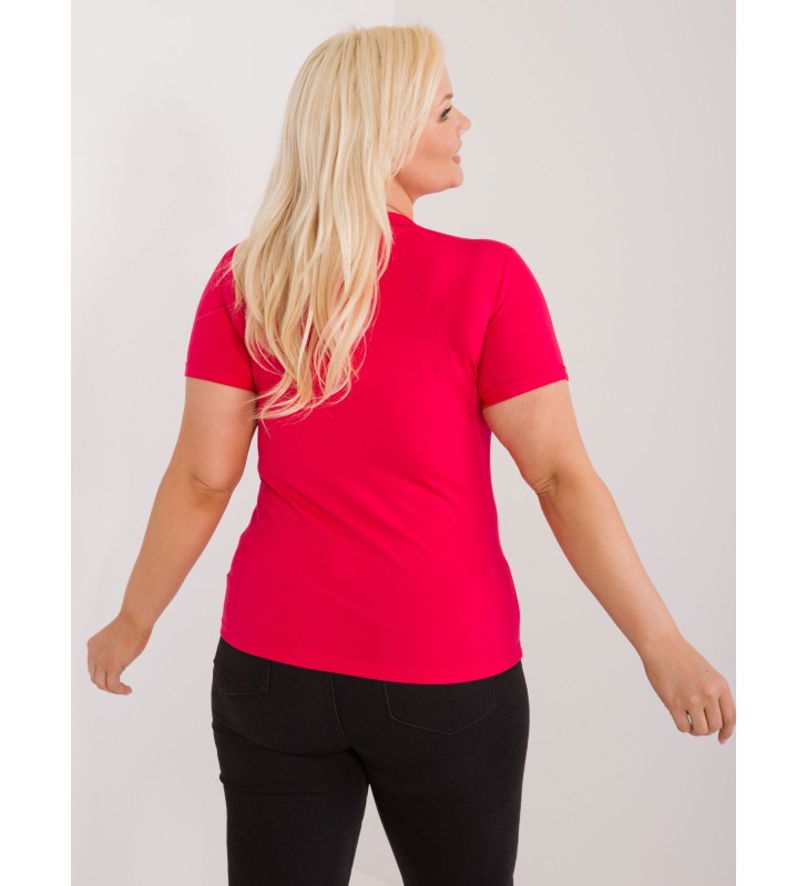 T-shirt plus size RV-TS-9481.60 czarny