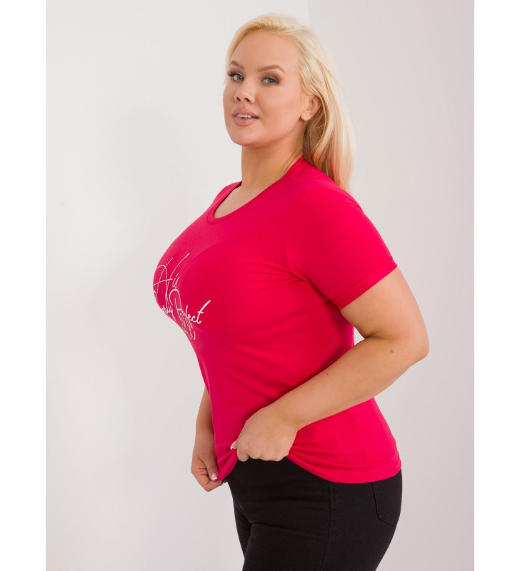 T-shirt plus size RV-TS-9481.60 czarny