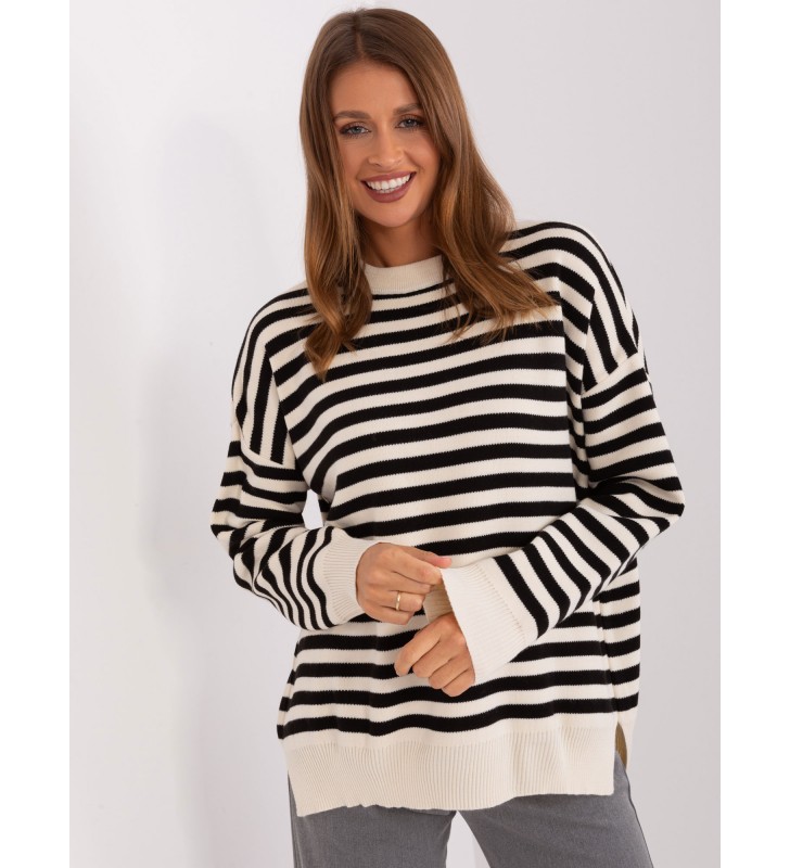 Sweter oversize TO-SW-006.07 jasny beżowy