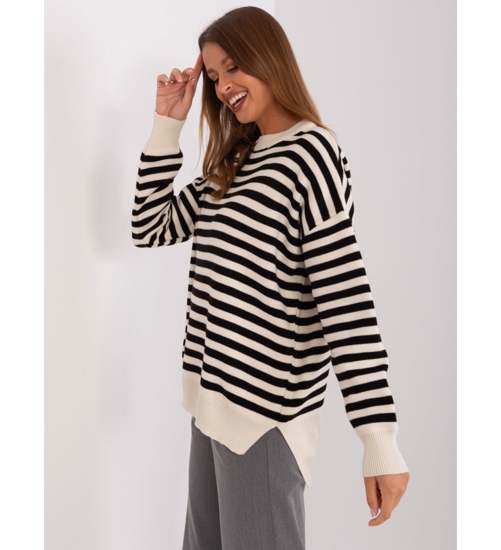 Sweter oversize TO-SW-006.07 jasny beżowy