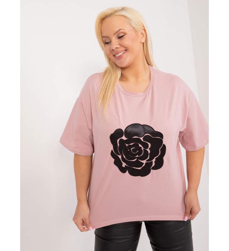 Bluzka plus size FA-BZ-9325.59 różowy