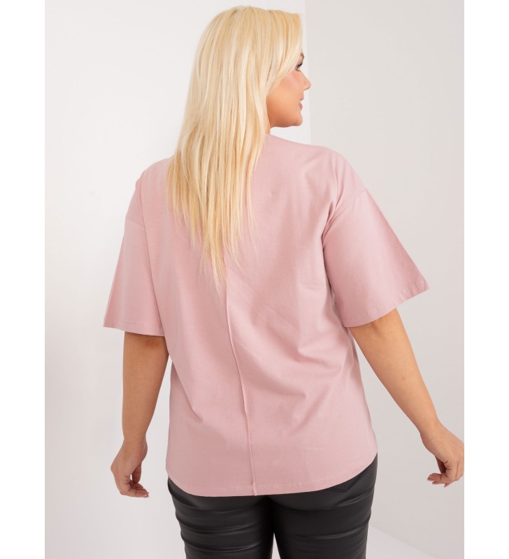 Bluzka plus size FA-BZ-9325.59 różowy