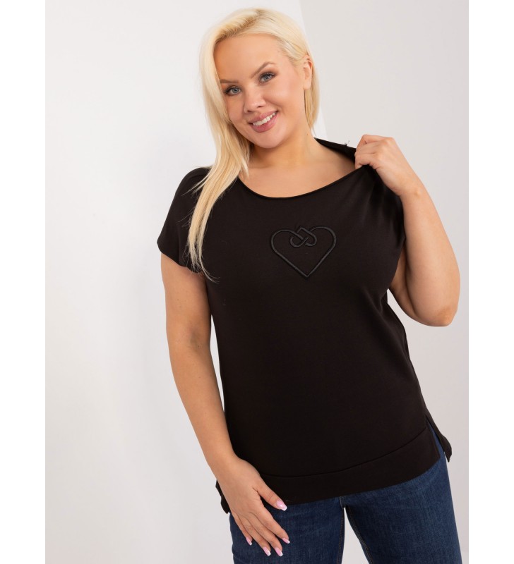 Bluzka plus size FA-BZ-9173.29X czarny