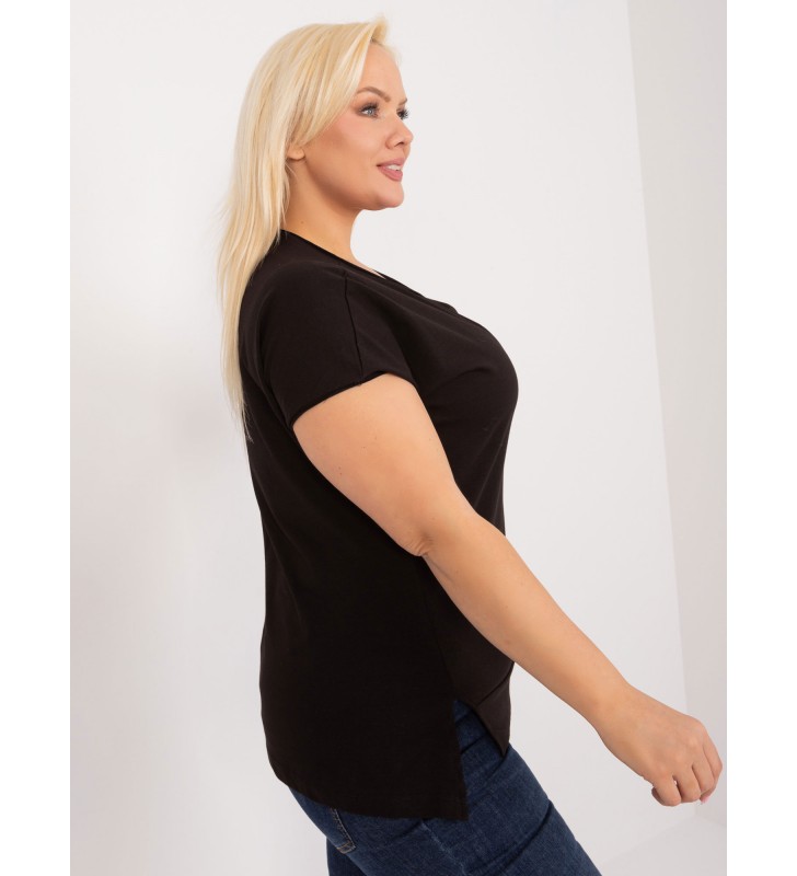 Bluzka plus size FA-BZ-9173.29X czarny