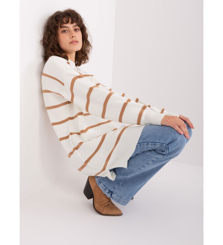 Sweter oversize TO-SW-1309.31 camelowy