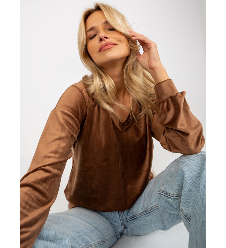 Bluzka longsleeves RP-BZ-8188.22X brązowy