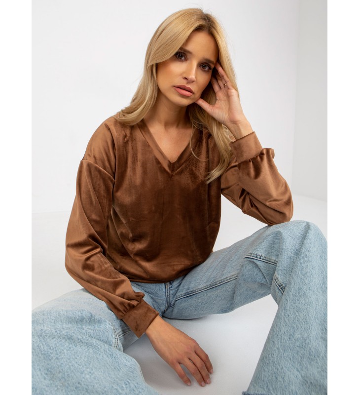 Bluzka longsleeves RP-BZ-8188.22X brązowy