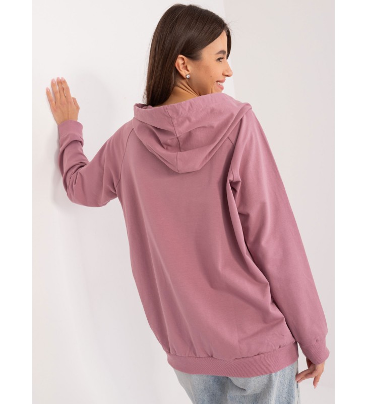 Bluza kangurka RV-BL-8269.27 ciemny różowy