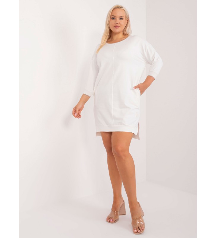 Tunika plus size RV-TU-9348.91 ecru