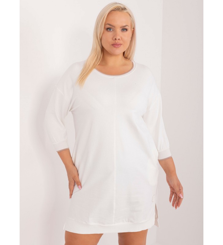 Tunika plus size RV-TU-9348.91 ecru