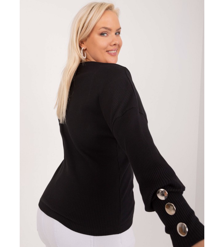 Bluzka plus size RV-BZ-9322.87 czarny