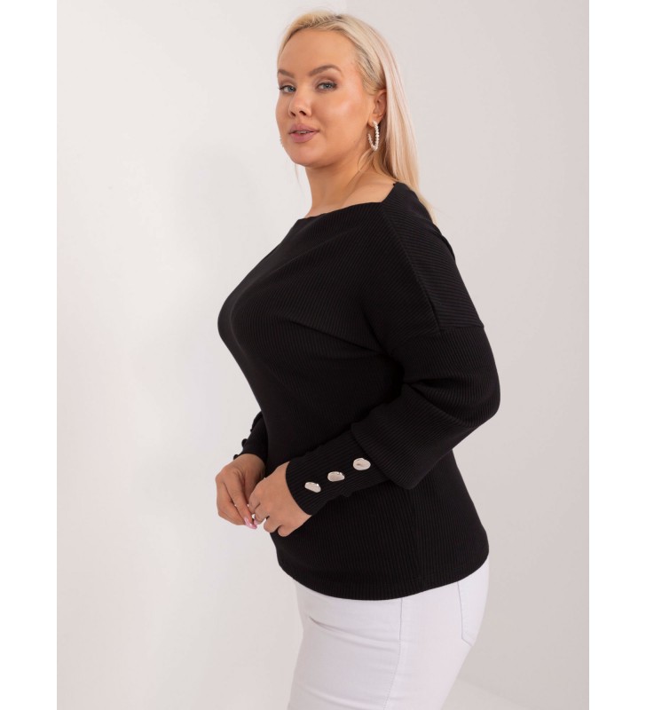 Bluzka plus size RV-BZ-9322.87 czarny