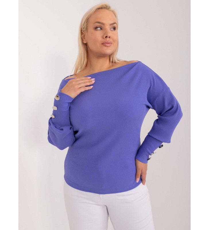 Bluzka plus size RV-BZ-9322.87 fioletowy