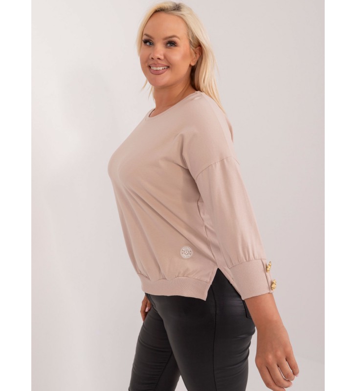 Bluzka plus size RV-BZ-9504.97 beżowy