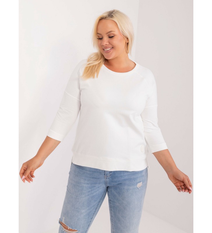 Bluzka plus size RV-BZ-9221.95 ecru