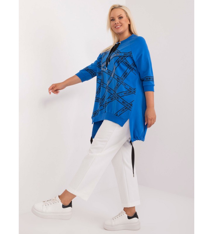 Tunika plus size RV-TU-7598.94 ciemny niebieski