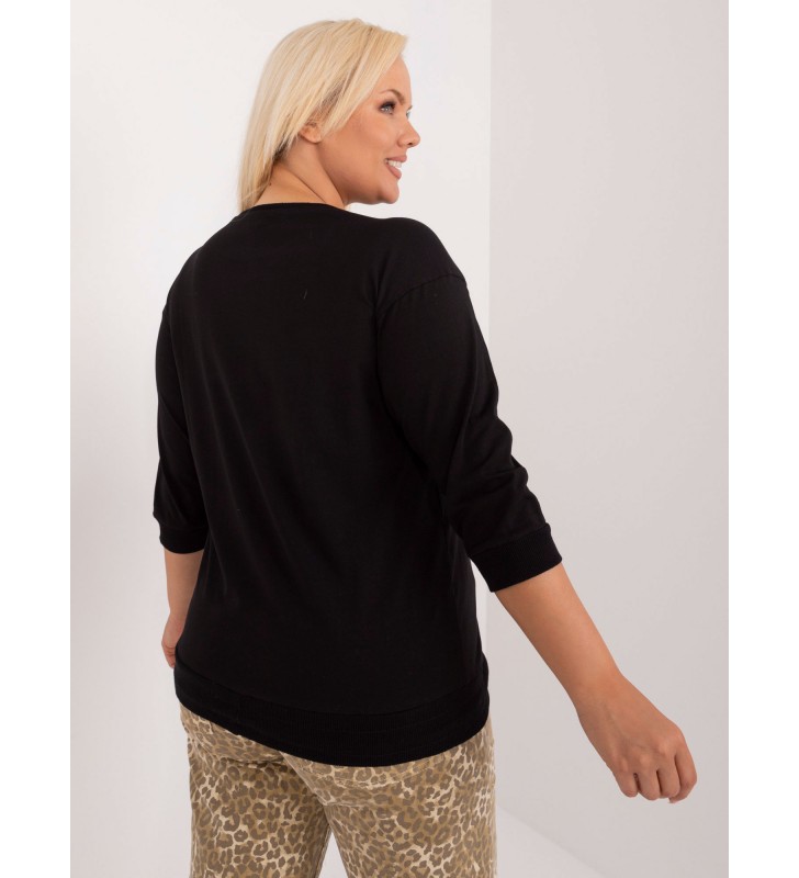 Bluzka plus size RV-BZ-9448.07 czarny