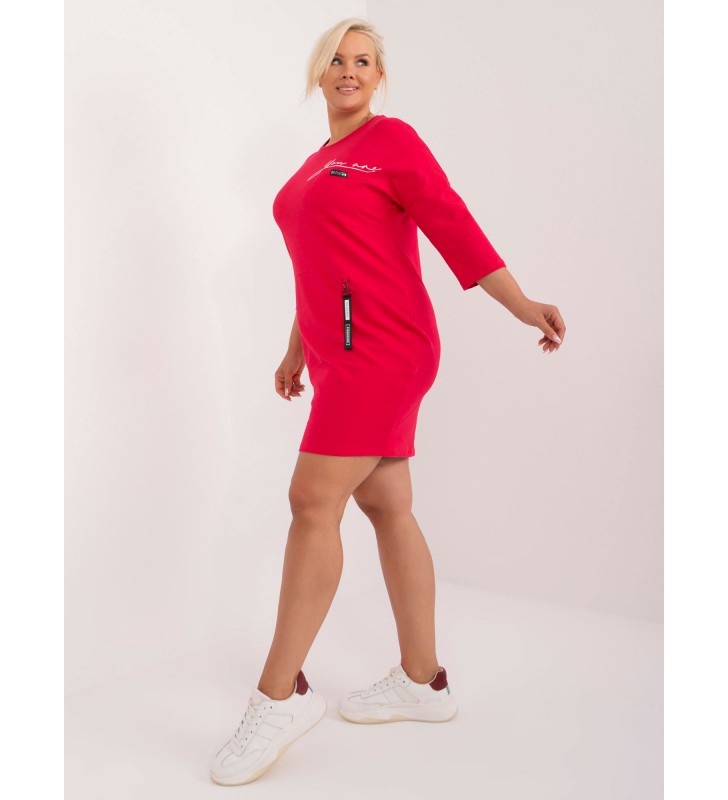 Tunika plus size RV-TU-9544.83 czerwony