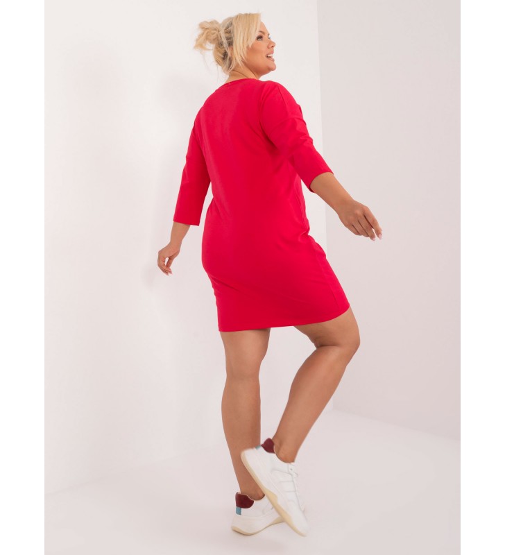 Tunika plus size RV-TU-9544.83 czerwony