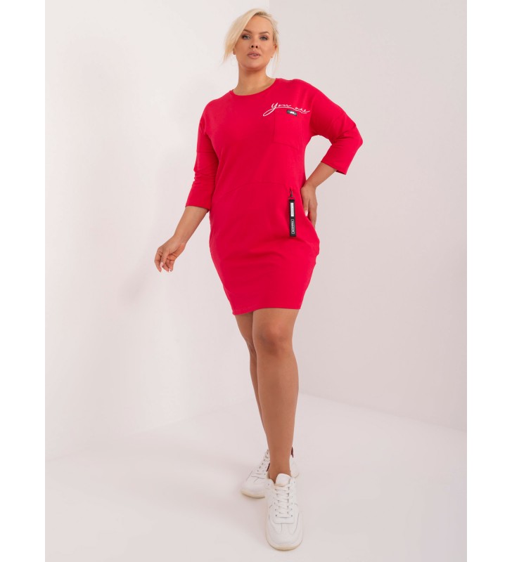 Tunika plus size RV-TU-9544.83 czerwony