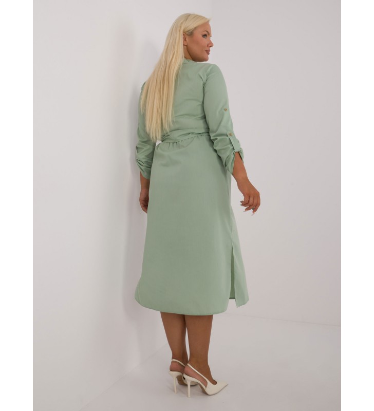 Sukienka plus size LK-SK-509675.88 pistacjowy