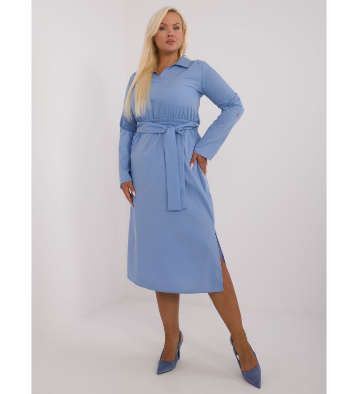 Sukienka plus size LK-SK-509675.88 niebieski