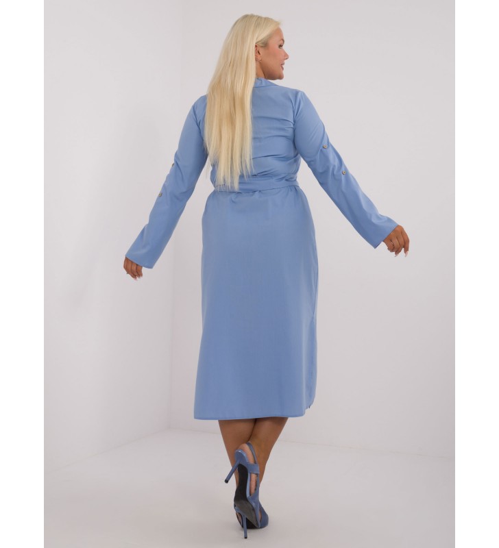 Sukienka plus size LK-SK-509675.88 niebieski