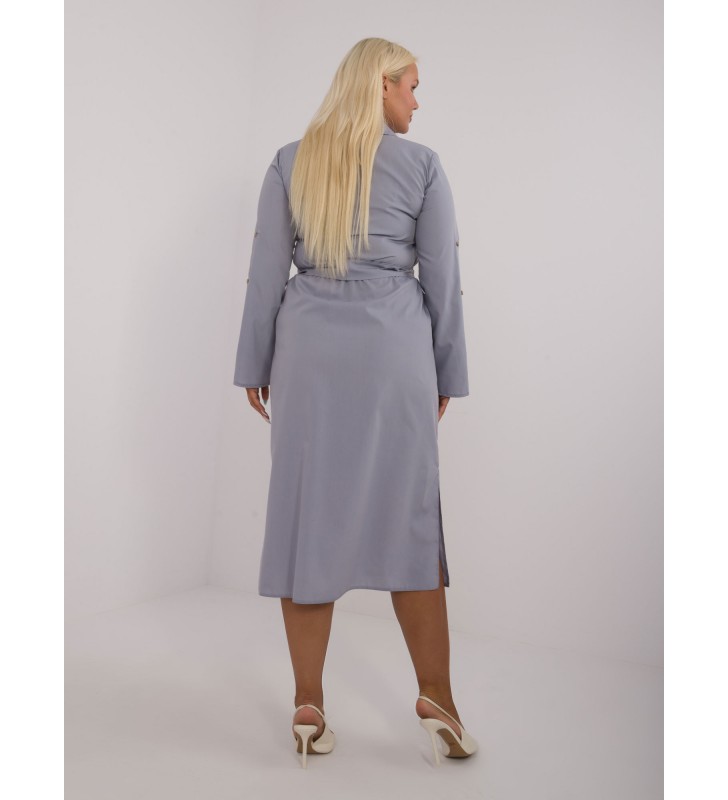 Sukienka plus size LK-SK-509675.88 szary