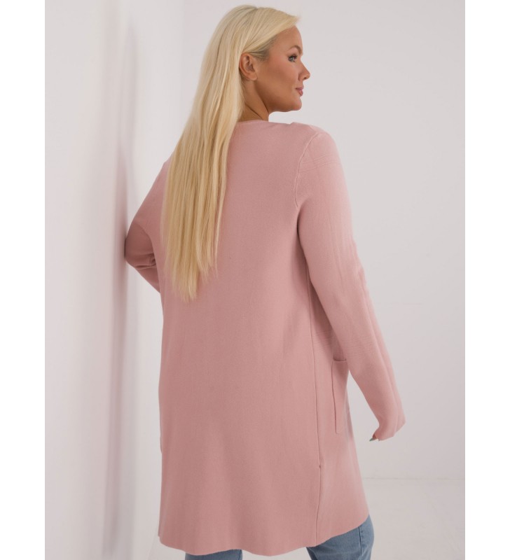 Sweter plus size PM-SW-PM793.01 jasny różowy