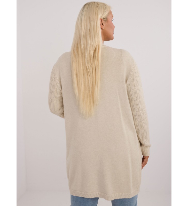 Sweter plus size PM-SW-PM-3727.93 jasny beżowy