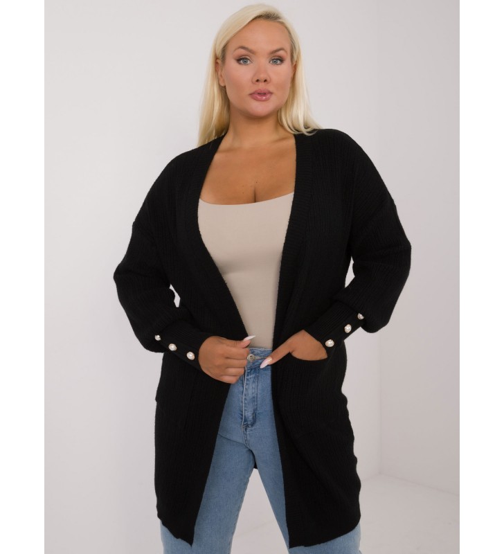 Sweter plus size PM-SW-PM-3726.99 czarny