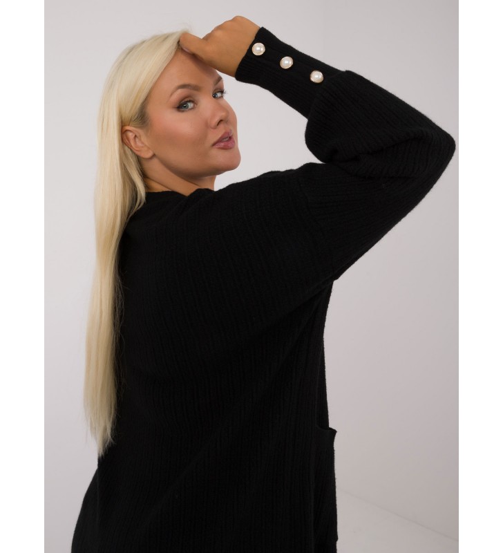 Sweter plus size PM-SW-PM-3726.99 czarny